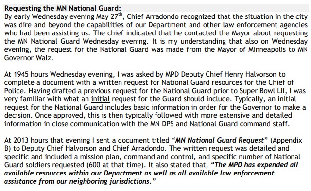Of his Leadership responsibility over the days leading up to the evacuation and destruction of 3rd, he ‘did not think it his place to do more than ask ‘what do you want (the State) to do?’